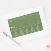 Stickers Arbre de Noël de Fluge verte (Enveloppe)