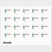 Stickers Arbre de Noël et Enveloppe Présente (Feuille)