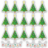 Stickers Arbre de Noël et Lumières, Planificateur  (Devant)