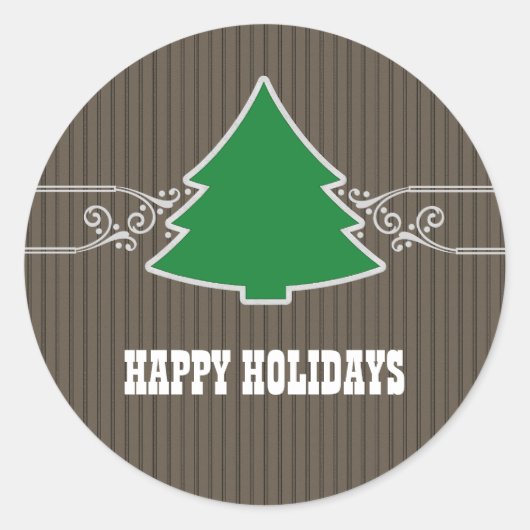 Stickers Arbre de Noël fantaisie (Devant)