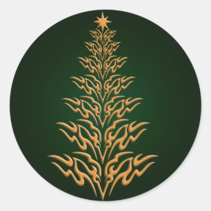 Stickers Arbre de Noël Vert