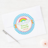 Stickers Arc-en-ciel - Anniversaire Merci Favorise (Enveloppe)