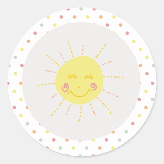 Stickers Arc-en-ciel et soleil (Devant)