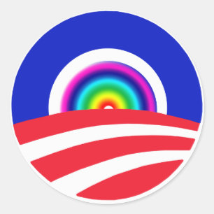 Stickers Arc-en-ciel Obama