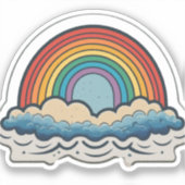 Stickers Arc-en-ciel propagent la position et la d (Recto)