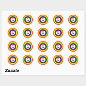 Stickers Arc-en-ciel Zone sécurisée (Feuille)