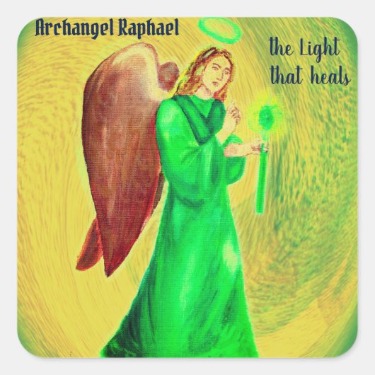 Stickers Archangel Raphael : La Lumière qui guérit (Devant)