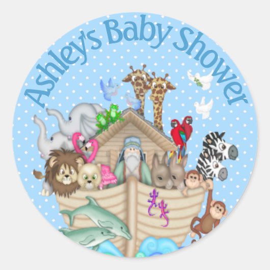 Stickers Arche de Noah pour les invitations (Devant)
