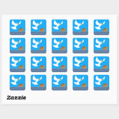 Stickers Arche et Dove de Noah (Feuille)