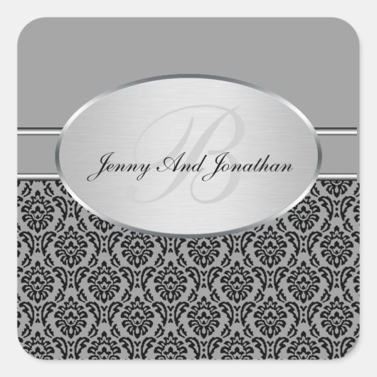 Stickers Argent Damask (Devant)