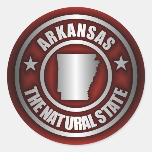Stickers "Arkansas Steel" (Rouge) (Devant)