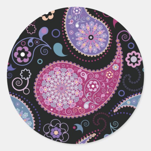 Stickers Arrière - plan Paisley (Devant)