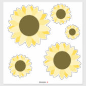 Stickers Arrière - plans clairs Tournesol (Feuille)