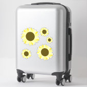 Stickers Arrière - plans clairs Tournesol (Sur valise)