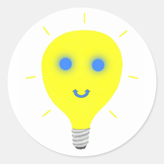 Stickers Arrondi à ampoule légère (Devant)