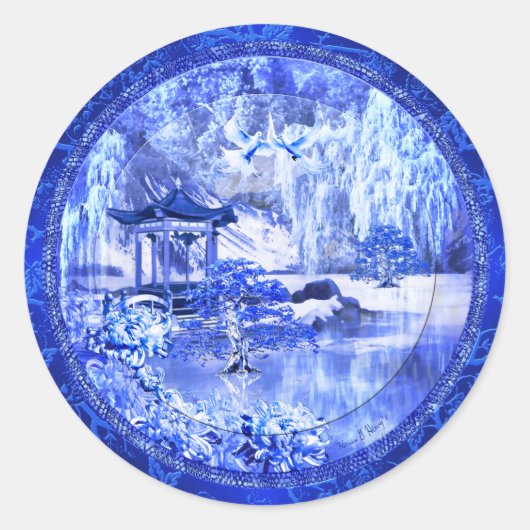 Stickers Art "Blue Willow World" (Devant)