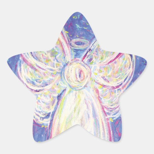 Stickers Art Decal Angel de nuit étoilé (Devant)