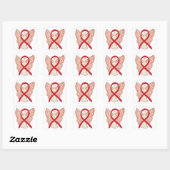 Stickers Art Decal Angel Red Awareness (Feuille)