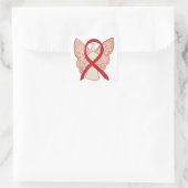 Stickers Art Decal Angel Red Awareness (Sac)