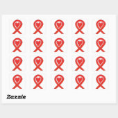 Stickers Art Décal Coeur Rouge (Feuille)