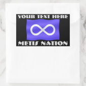 Stickers Art Drapeau Metis Personnalisé Sticker Me (Sac)