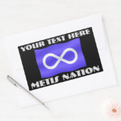 Stickers Art Drapeau Metis Personnalisé Sticker Me (Enveloppe)