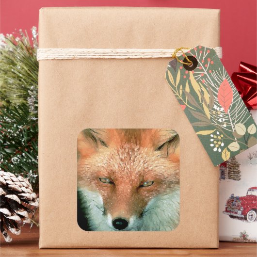 Stickers Art Folksy Fox (vacances)