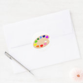 Stickers Art Palette Peinture arc-en-ciel (Enveloppe)