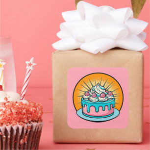 Stickers Art Pop Cake Anniversaire