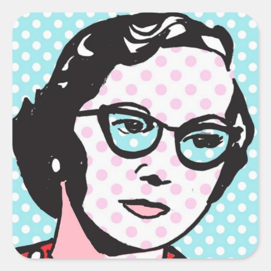 Stickers Art Pop Chic Hipster (Devant)