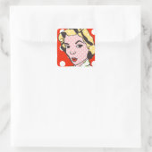 Stickers Art Pop Retro Lady (Sac)