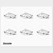 Stickers Art Vintage Fairytale Cinderella Slipper (Feuille)