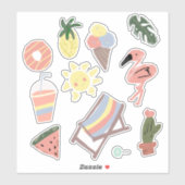 Stickers Artsy Summer Fun Tropical Planner (Feuille)
