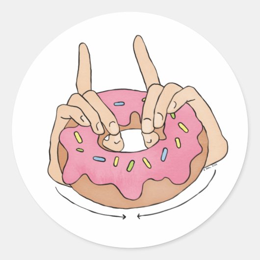 Stickers ASL Doughnut (Devant)