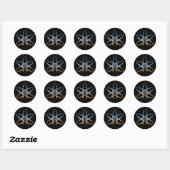 Stickers "Atom" athée (Feuille)
