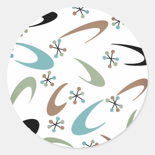 Stickers Atomique du milieu du siècle (Devant)