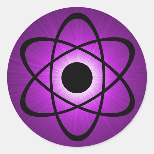 Stickers Atomique Nerdy, Violet (Devant)