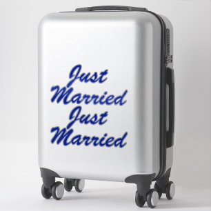 Stickers auto XL MARIED (2) - BLEU MINUIT
