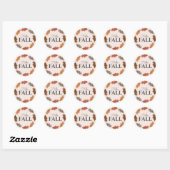 Stickers automne d'aquarelle Hello (Feuille)