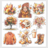 Stickers Automne Sticker Vinyl Coupé Sur Mesure (Feuille)