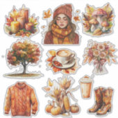 Stickers Automne Sticker Vinyl Coupé Sur Mesure (Devant)