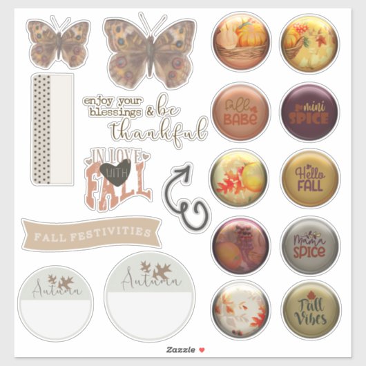 Stickers Automne | Stickers Saison Stickers Automn (Feuille)