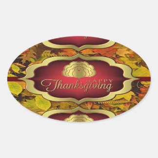 Stickers - Autumnal Happy Thanksgiving