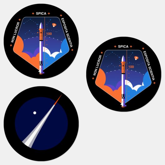Stickers avec copsub et Spica Mission Patch (Groupe)