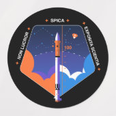 Stickers avec copsub et Spica Mission Patch (Design 1)