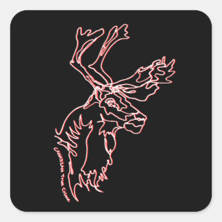 Stickers avec design carribou