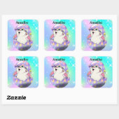 Stickers avec lapin (Feuille)