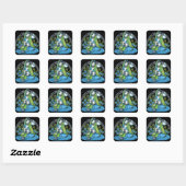Stickers "Azura" Hindi Flower Hookah Princess Fae (Feuille)