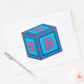 Stickers Baby Block - Lettre "B" (Enveloppe)