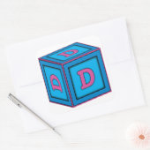 Stickers Baby Block - Lettre "D" (Enveloppe)